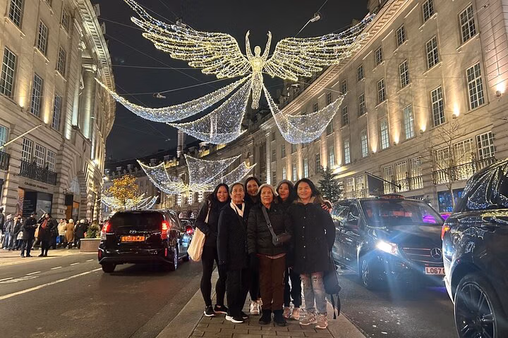 London Christmas Lights Private Black Cab Tour with Hotel Pick Up