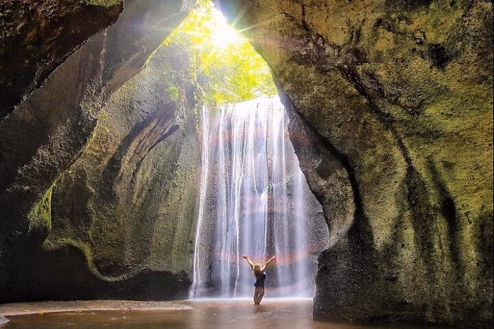 From Bali -Tibumana Tukad Cepung and Tegenungan Waterfalls Tour
