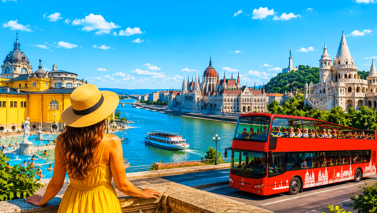 Budapest MegaCombo Tickets: Szechenyi Spa, HoHo & Cruise