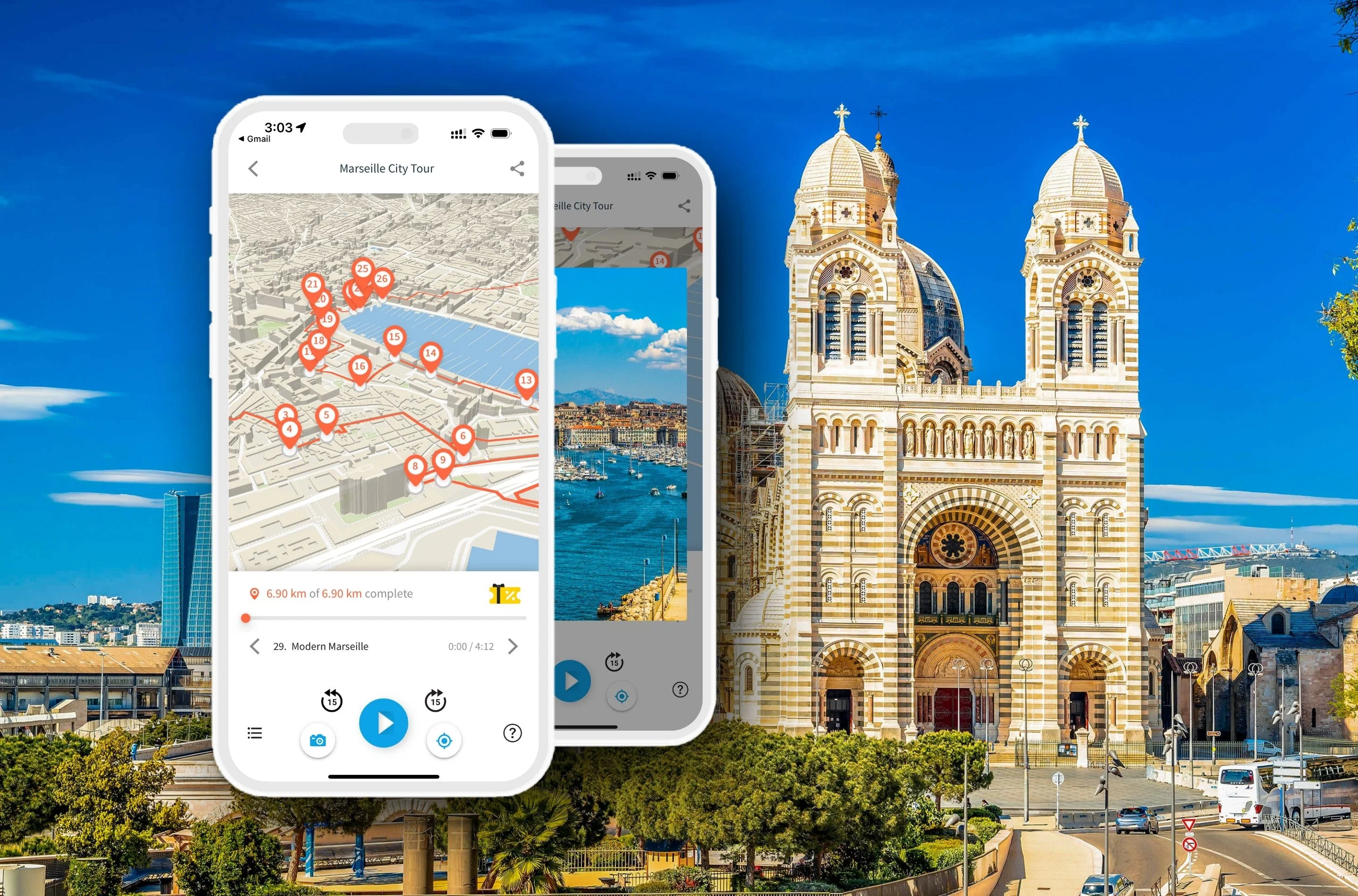 Marseille: City Walking Tour with Audioguide