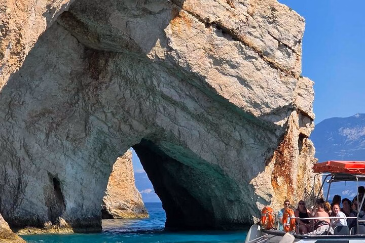 Full Day Zakynthos Semi Private Cruise From Katelios