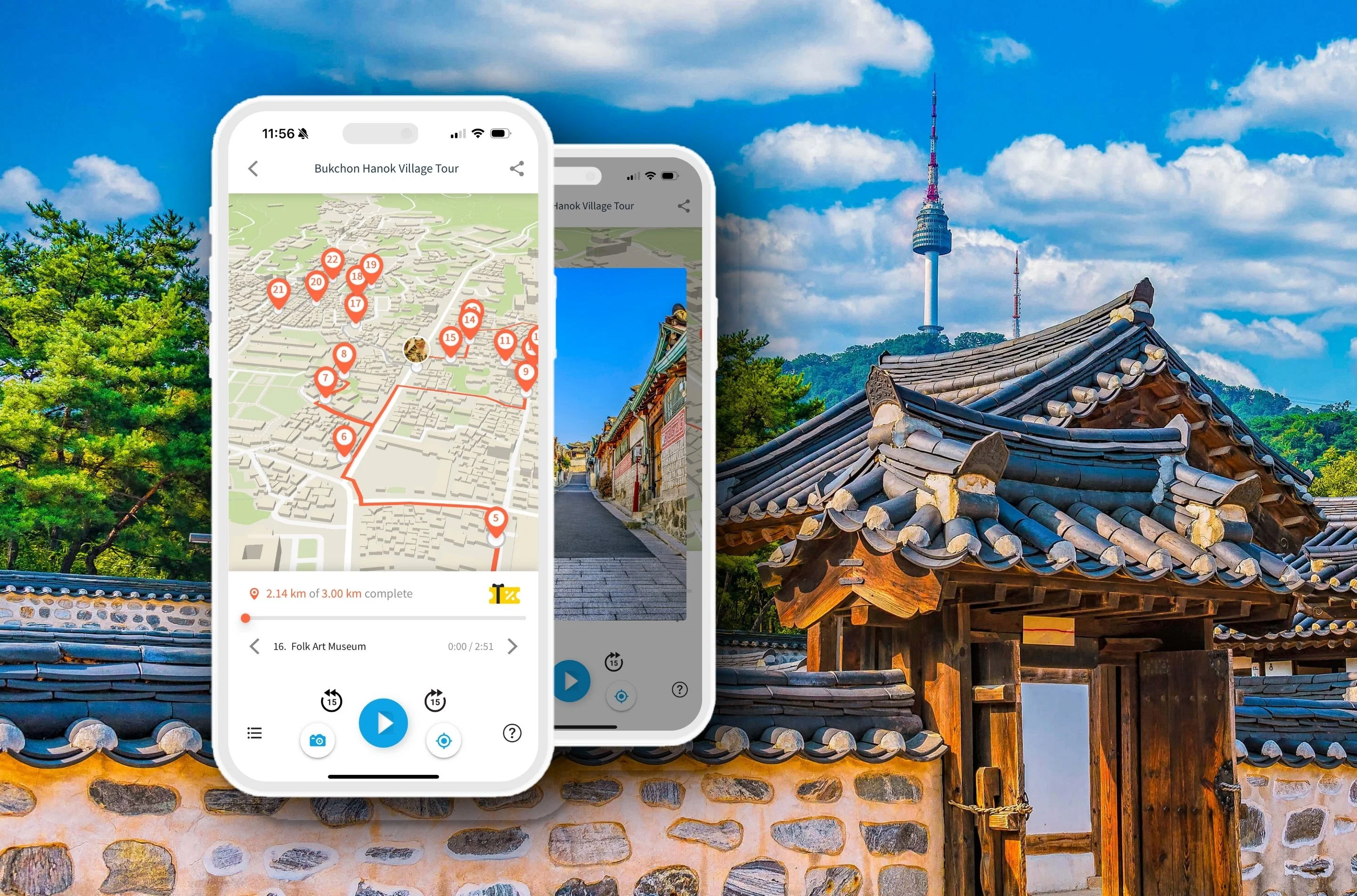 Bukchon Hanok Village Walking Tour with an Audio Guide