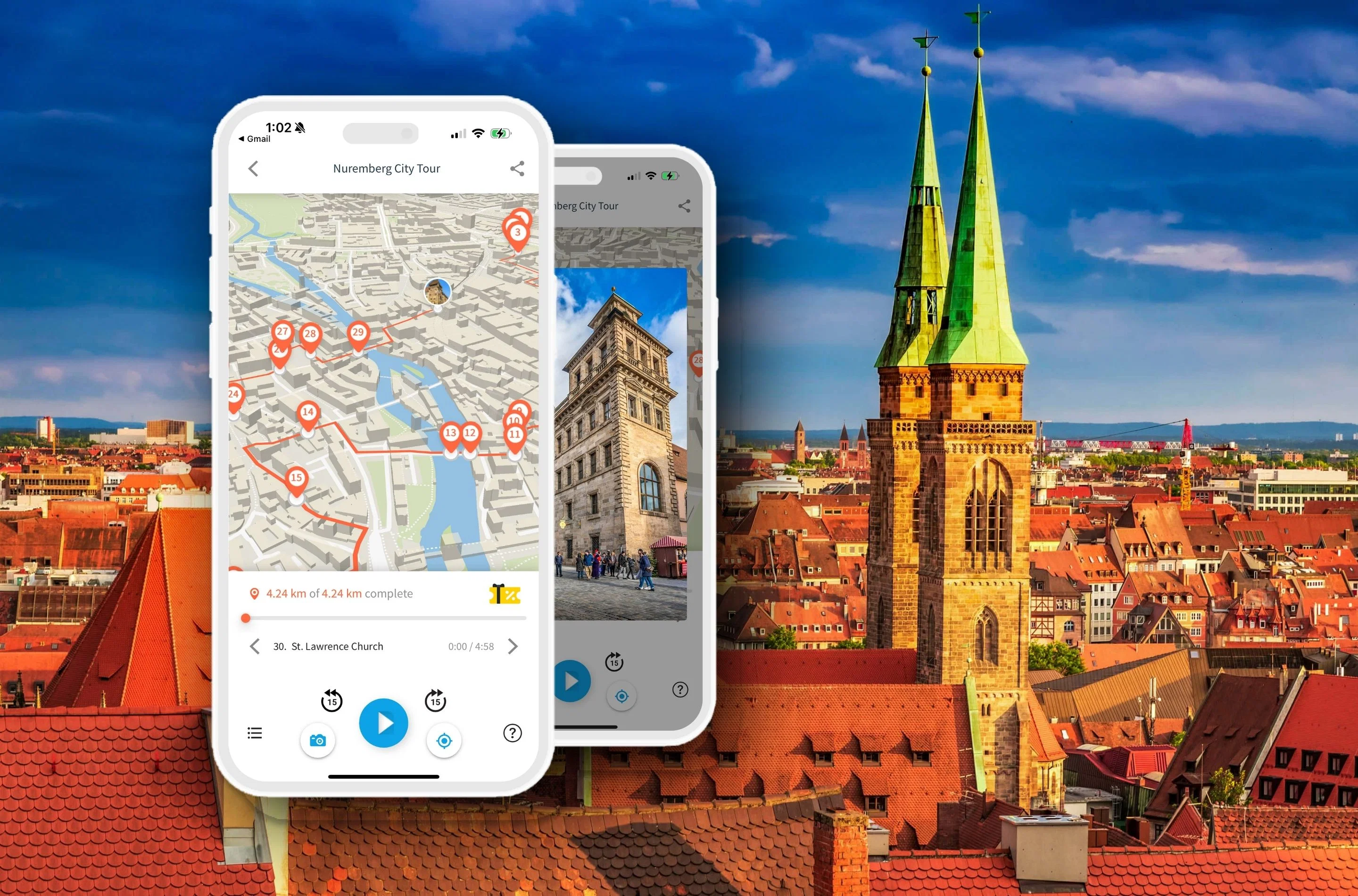 Nuremberg City Walking Tour with Smartphone Audioguide
