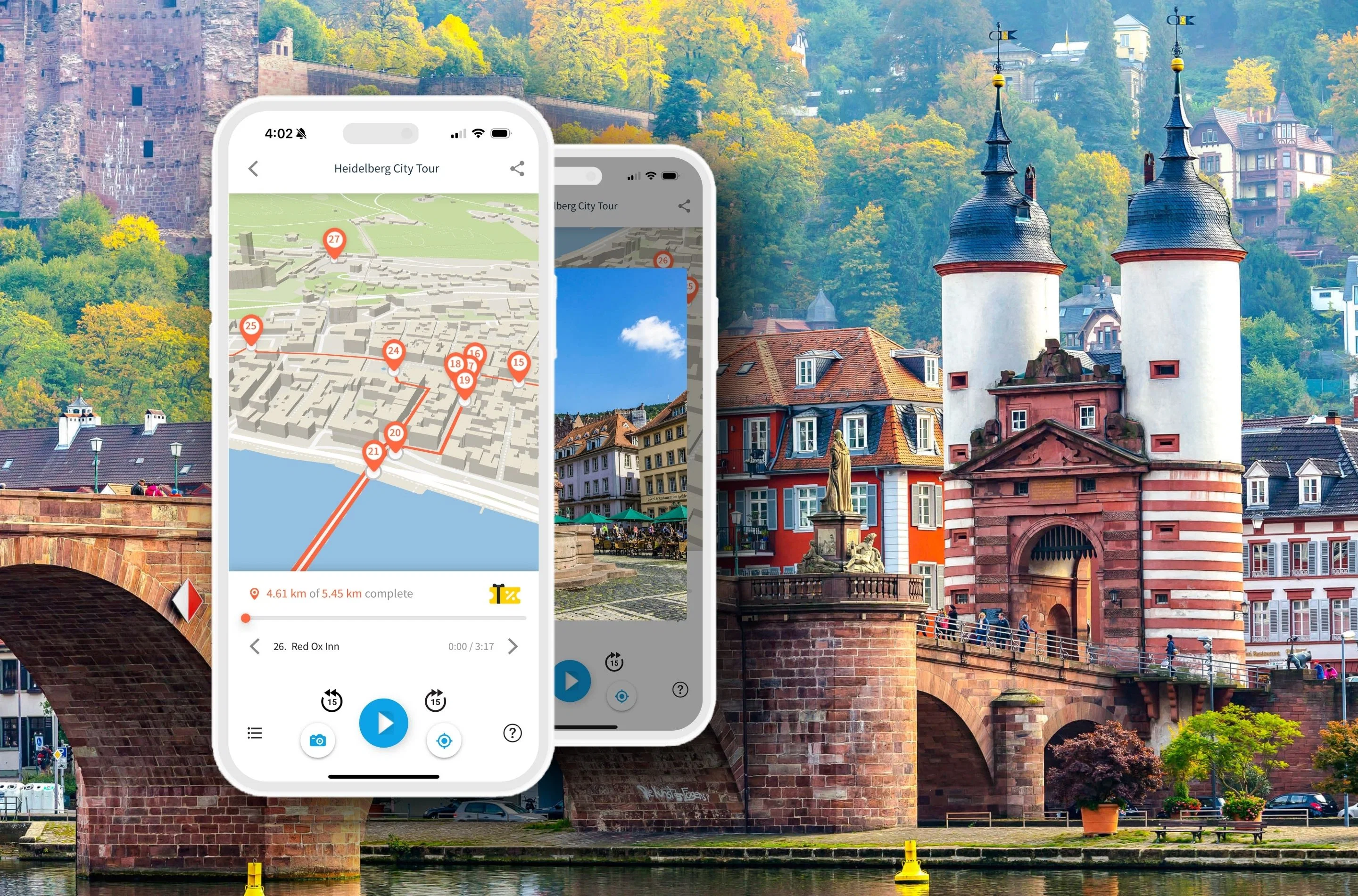 Heidelberg Walking City Tour with a Smartphone Audio Guide