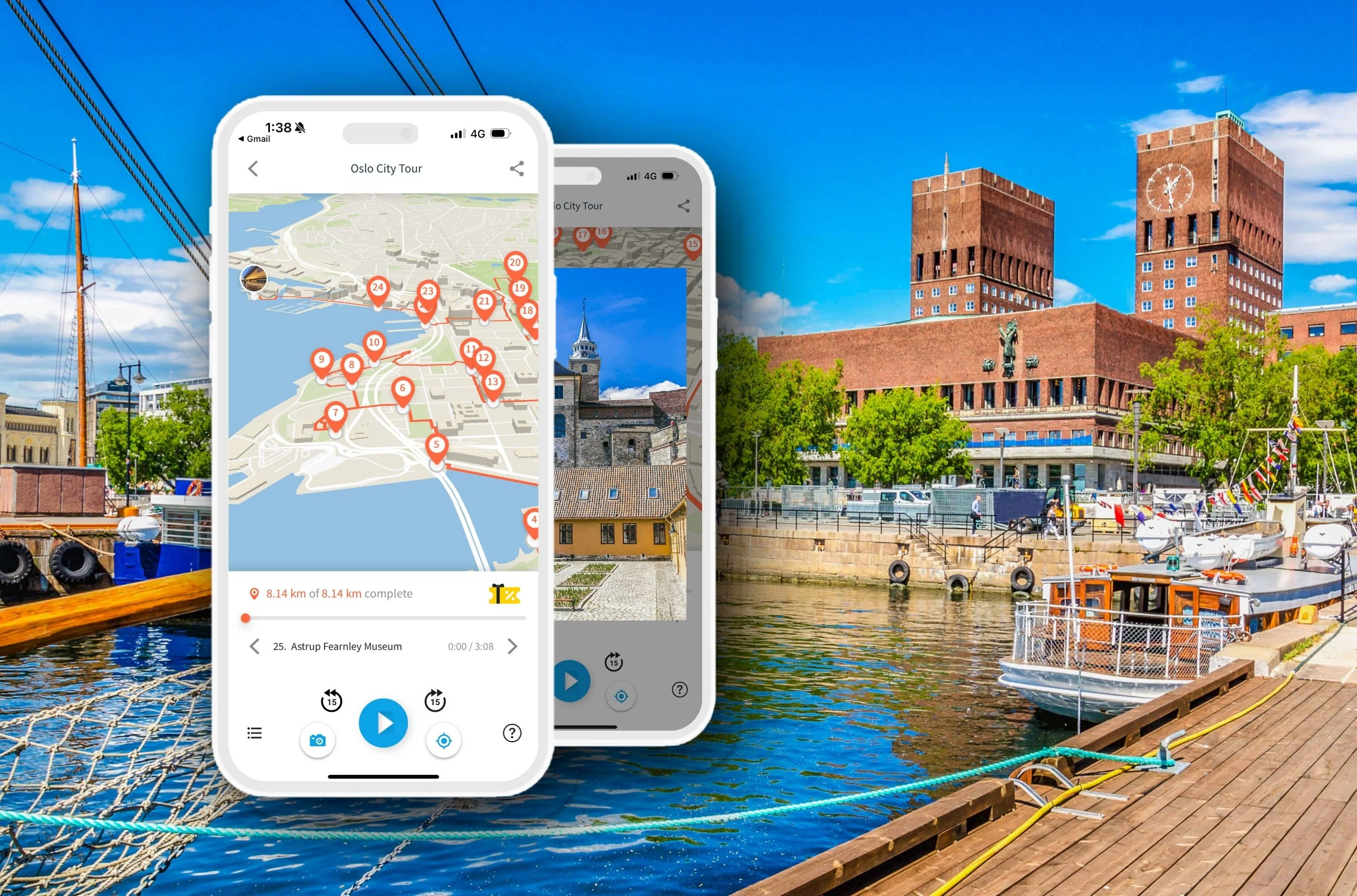 Oslo Walking Tour with Audio Guide on Your Smartphone