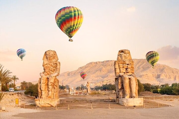 Luxor Hot Air Balloon West Bank and Felucca Self Guided Tour