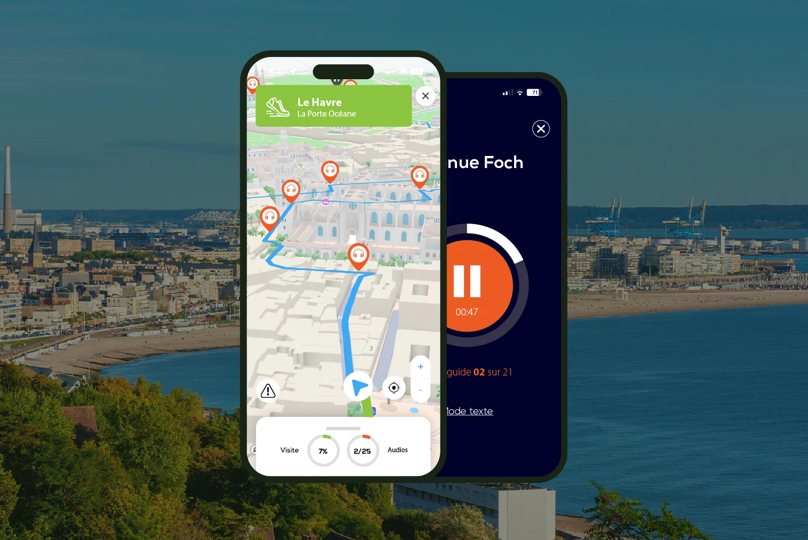 Le Havre Visite audioguidée à pied 2h30 et 18 commentaires audios