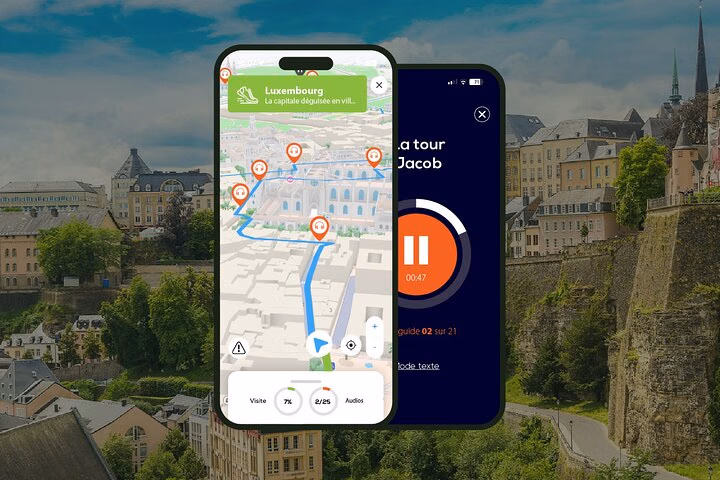 Luxembourg Visite audioguidée à pied 2h15 et 18 commentaires audios