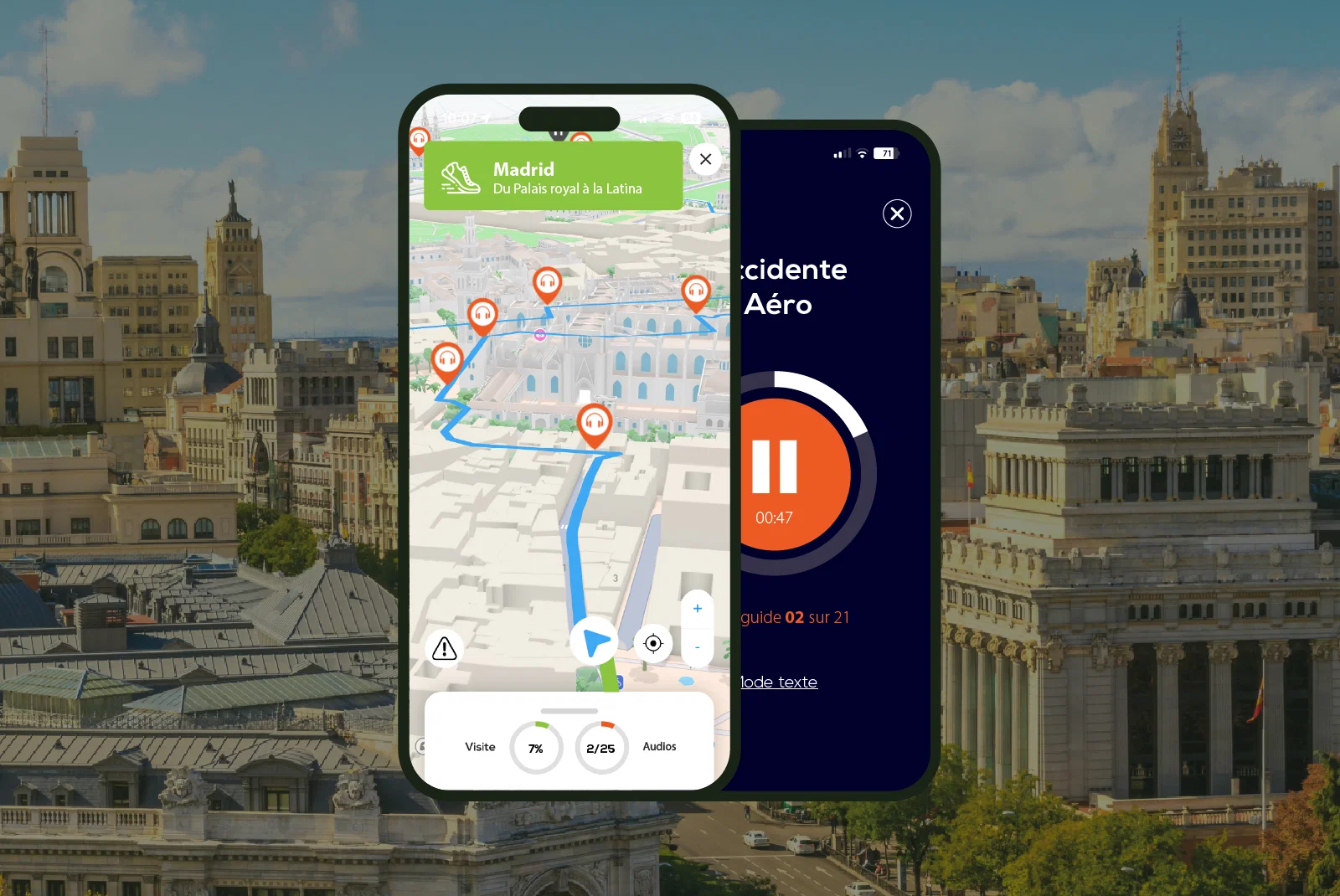 Madrid Visite audioguidée à pied 2h30 et 23 commentaires audios