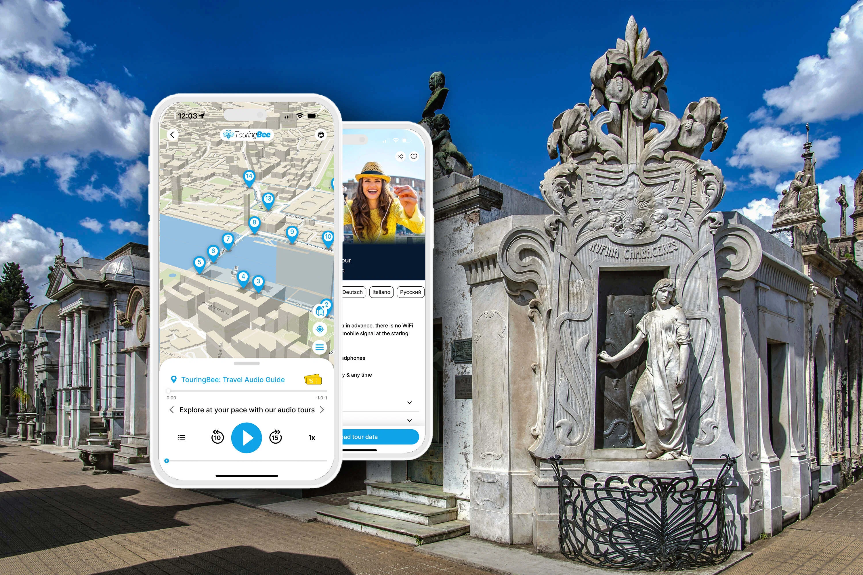 Buenos Aires: Recoleta Cemetery with Audio Guide App