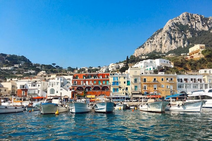 Capri Anacapri with Optional Boat Ride Small Group from Sorrento