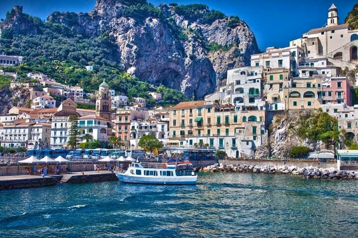 Full-day Sorrento, Amalfi Coast, Pompeii from Naples or Salerno