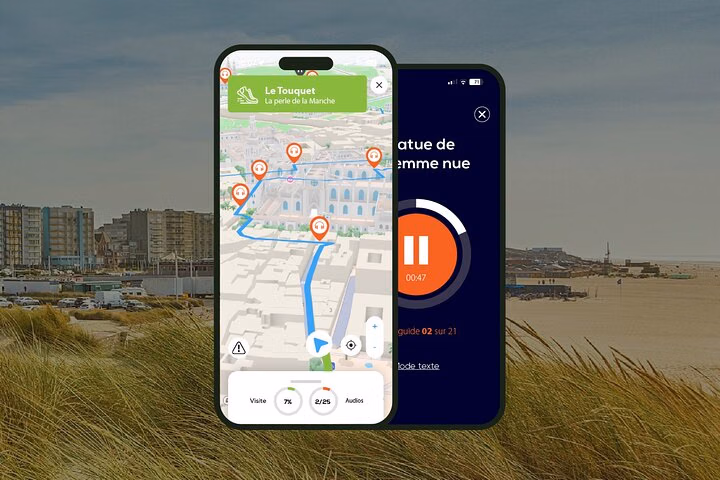 Le Touquet Visite audioguidée à pied 1h30 et 17 commentaires audios