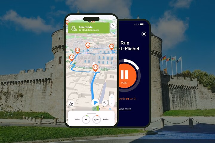 Guérande Visite audioguidée à pied 1h et 14 commentaires audios