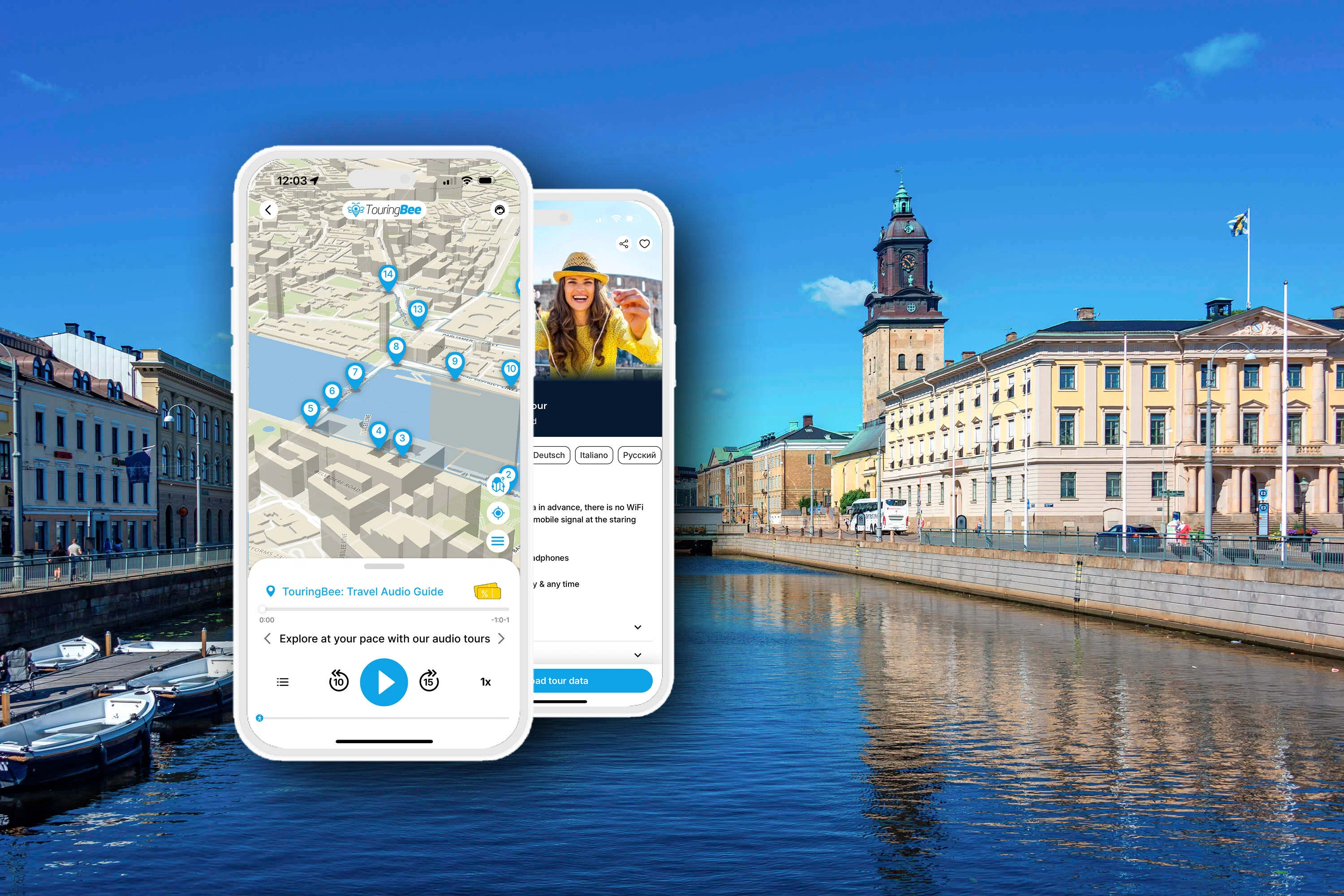 Gothenburg City Walking Tour with Audio Guide App