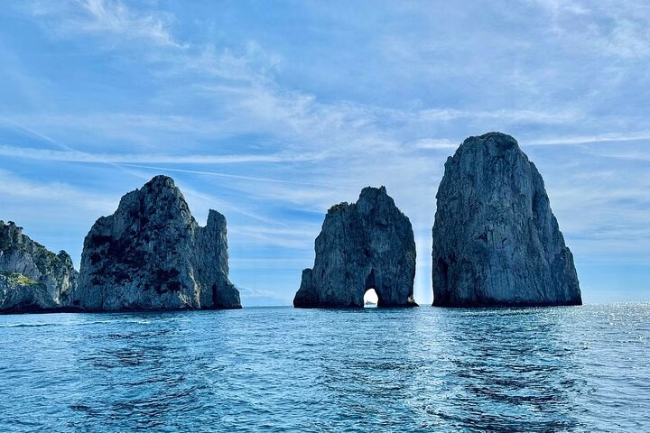 Capri First to Blue Grotto Full Day Small Group Tour from Naples