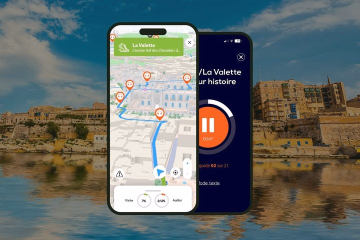 La Valette Visite audioguidée à pied 1h45 et 19 commentaires audios