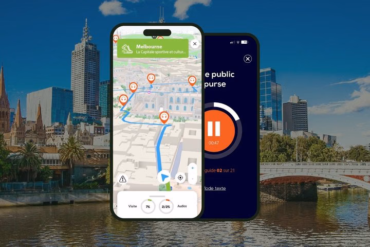 Melbourne Visite audioguidée à pied 2h20 et 20 commentaires audios