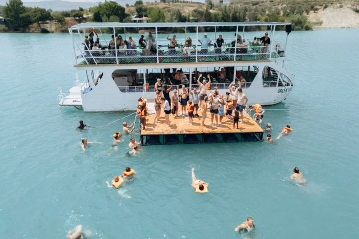 Alanya Green Canyon Boat Mix Cabrio Safari and Mud Bath Tour