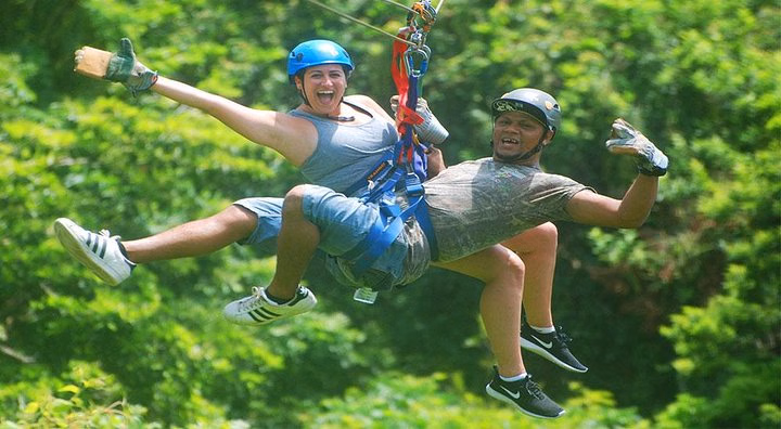 Mega Excursion Zipline, City Tour, Chocolate & Rum Factory, Beach
