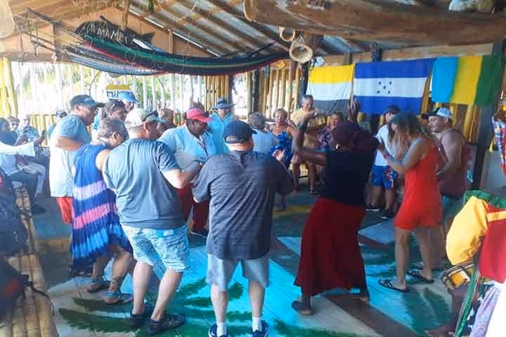 Cruise Ship Family visiting "Mamery" Cultural Center, Wildlife + East End Tour