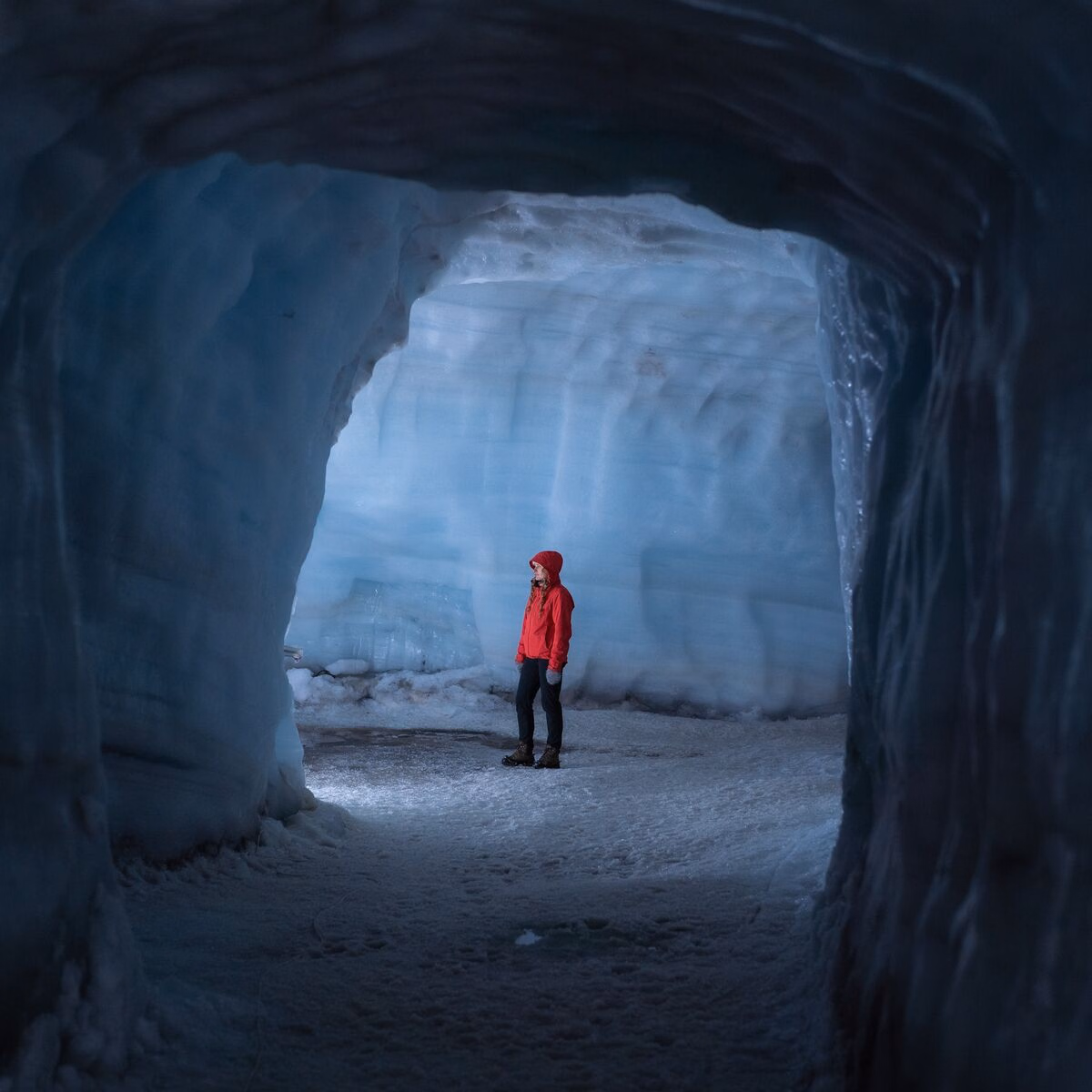 Into The Glacier - From Klaki Base Camp