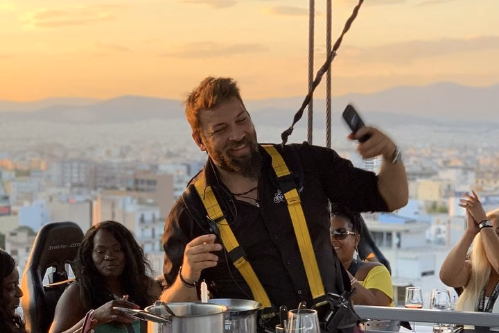 Athens Highlights & Sunset dinner in the sky