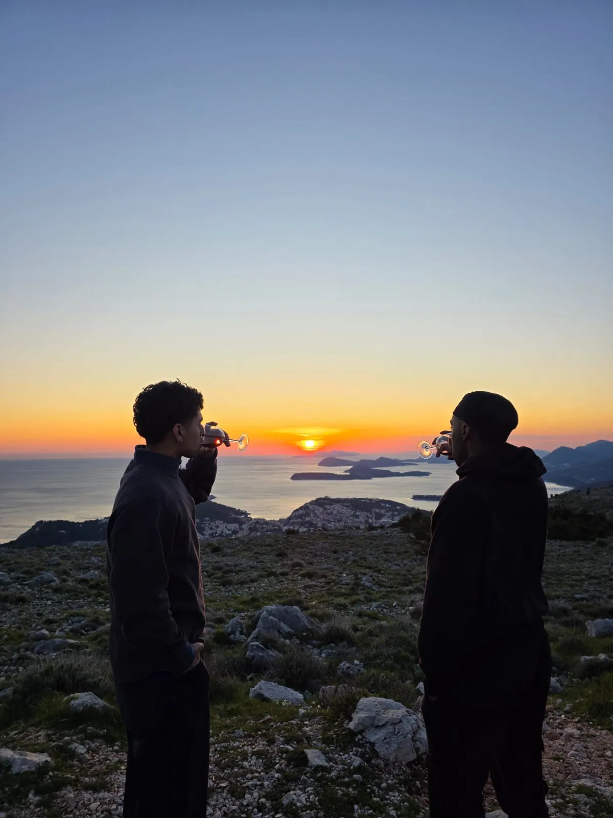 Dubrovnik sunset panorama & wine