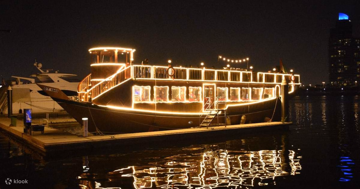 Dubai Water Canal Dhow Cruise with Dinner - Surprise Tourism