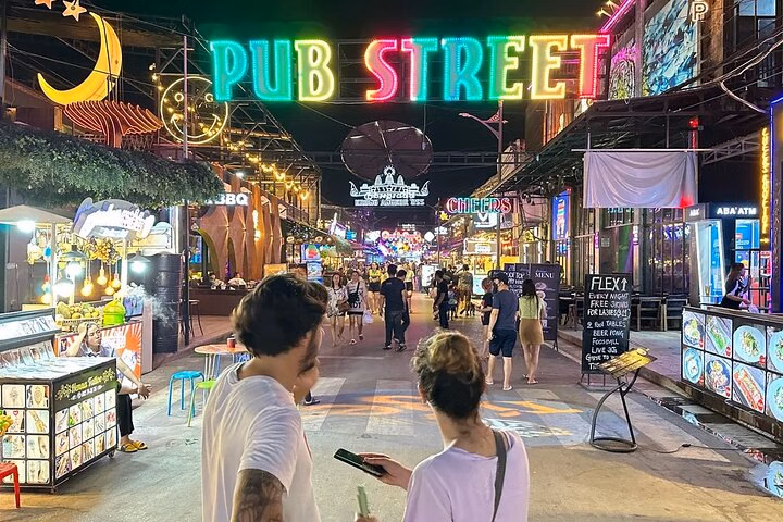 ( Free eSim) Night Market & pub street Night Life walking tour