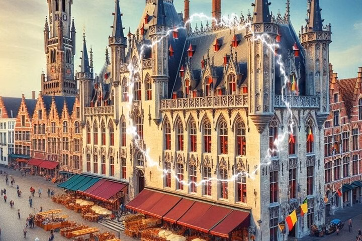 Magic Theme Team Adventure Game in the Streets of Bruges