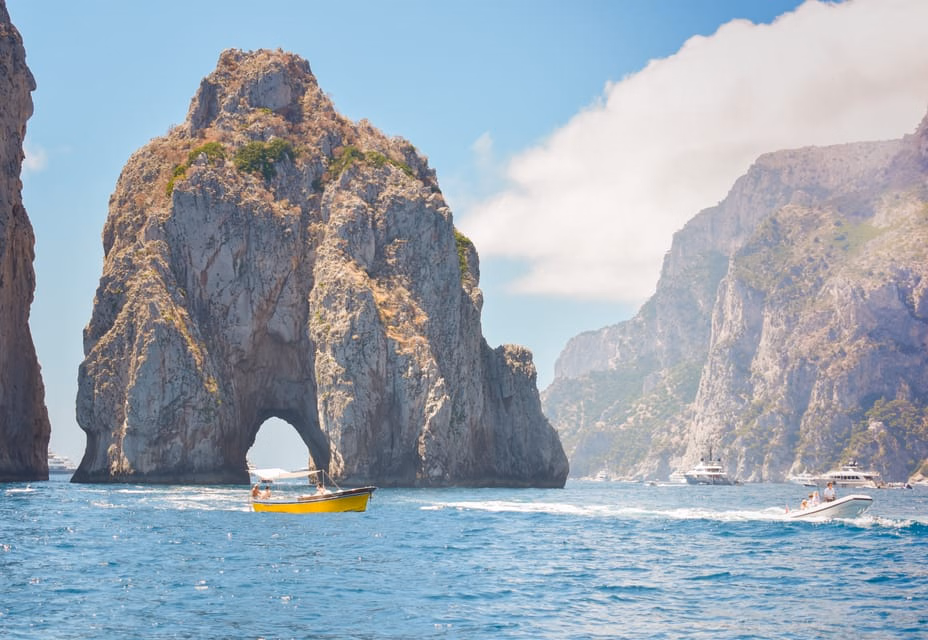 From Naples: Capri Sea View with Swimming Stop